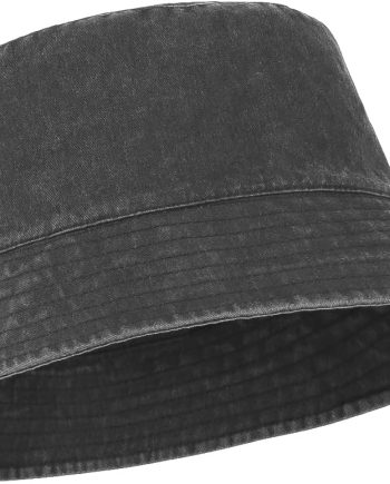 Oversize XXL Washed Bucket Hat for Men Women,Large Faded Denim Sun Hat,Packable Travel Beach Hats for Big Heads