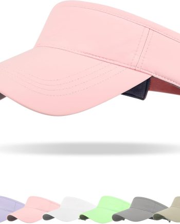 Sun Visor Hat Breathable Visors Sport Golf Visor Adjustable Velcro Sun Cap UV Performance Hats for Women Men