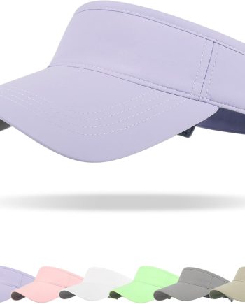 Sun Visor Hat Breathable Visors Sport Golf Visor Adjustable Velcro Sun Cap UV Performance Hats for Women Men