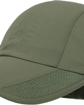 Quick Dry Baseball Cap Unstructured Running Cap Water-Resistant UPF 50+ Mesh Golf Sun Hats for Men Women