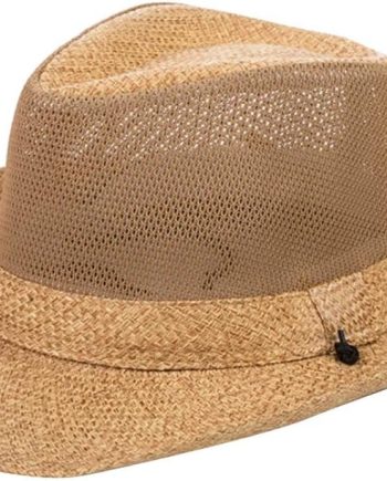Wide Brim Straw Panama Hat Fedora Beach Sun Hat UPF50+ Unisex Fishing Hats