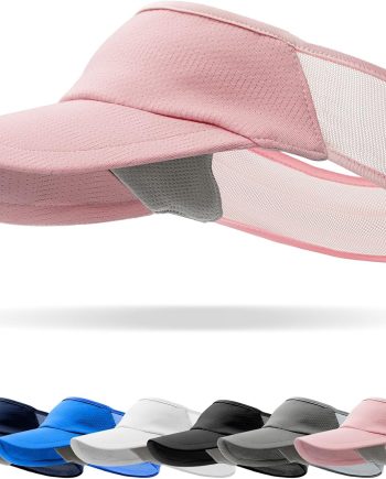 Sport Sun-Visor Hat Men Women Summer UV Protection, Lightweight Cooling Golf Running Tennis Sweat-Band Cap