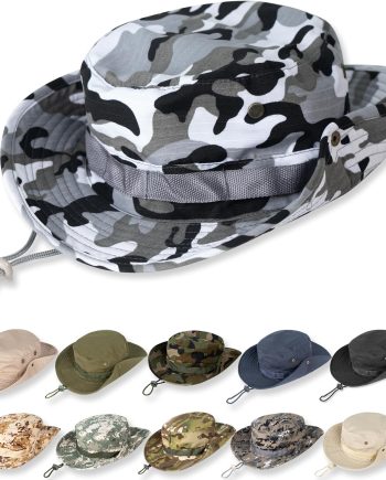 Sun Hats for Men Women Bucket Hat UPF 50+ UV Protection Boonie Hat for Safari Fishing Hiking Garden Beach