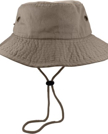 100% Cotton Stone-Washed Adjustable Bucket Safari Boonie Sun Hats