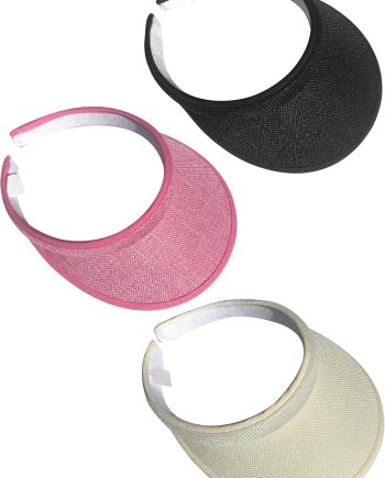 ​3 Pieces Clip On Visors Women Men Visor Sun Hats Hat Outdoor Sports Golf Beach Travel Tennis Cap