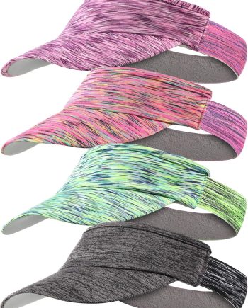 4 Pieces Sun Visor Hats Adjustable Sports Visor Cap Quick Dry Hat for Women Men Tennis Cycling Running Golf Jogging